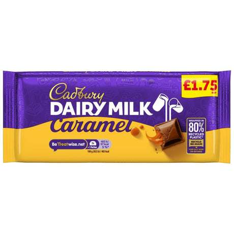 Cadbury Dairy Milk Caramel Chocolate Bar 120g | Asian Grocery UK