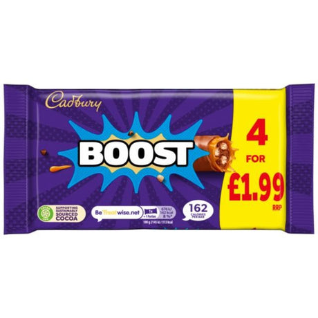 Cadbury Boost Chocolate Bar 4 Pack 126g | Asian Grocery UK