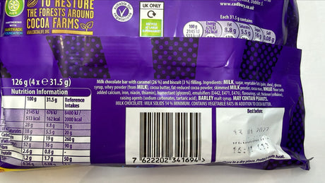 Cadbury Boost Chocolate Bar 4 Pack 126g | Asian Grocery UK