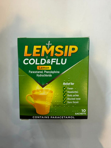 Lemsip Cold & Flu Lemon 10 Sachets | Asian Grocery UK