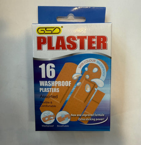GSD Washproof Plasters Assorted 16 Pack | Asian Grocery UK