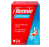 Rennie Peppermint Antacid Chewable Tablets 24s