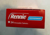 Rennie Peppermint Antacid Chewable Tablets 24s