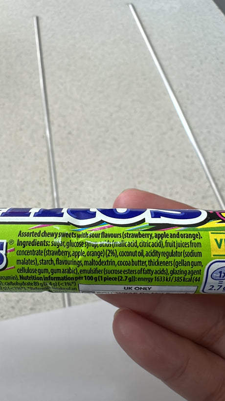 Mentos Sour Tones Chewy Dragees Strawberry Apple Orange | Asian Grocery UK