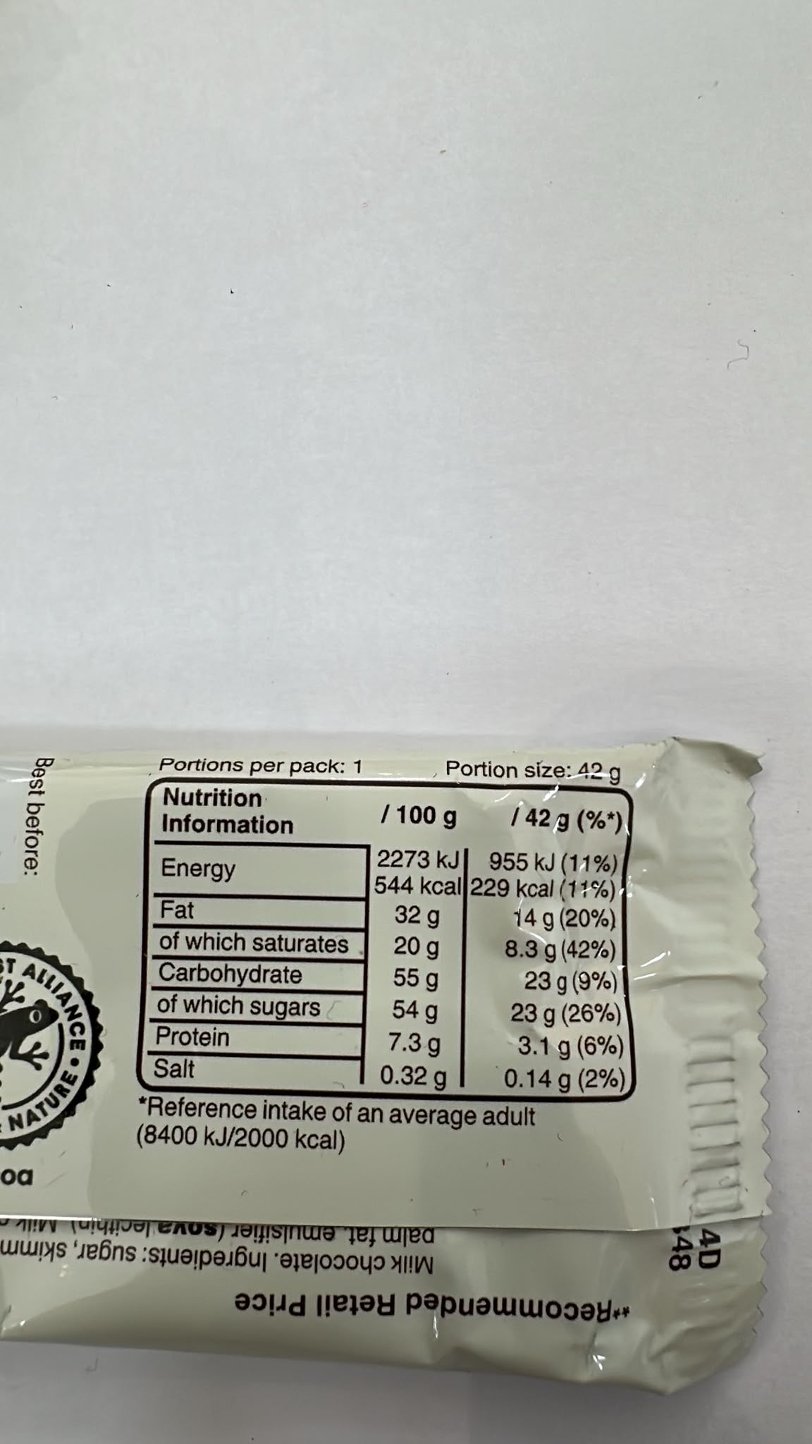 Galaxy Smooth Milk Chocolate Bar 42g | Asian Grocery UK