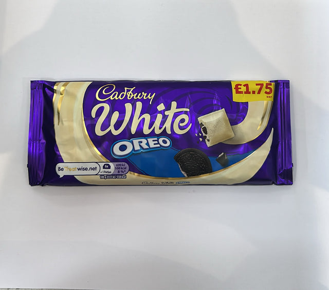 White Chocolate Bar with Oreo Biscuit Pieces 120g | Asian Grocery UK
