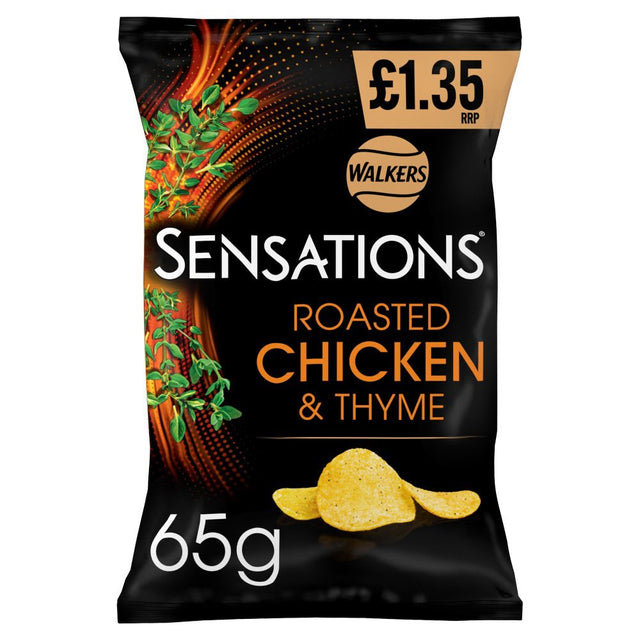 Walkers Sensations Roasted Chicken & Thyme Crisps 65g | Asian Grocery UK