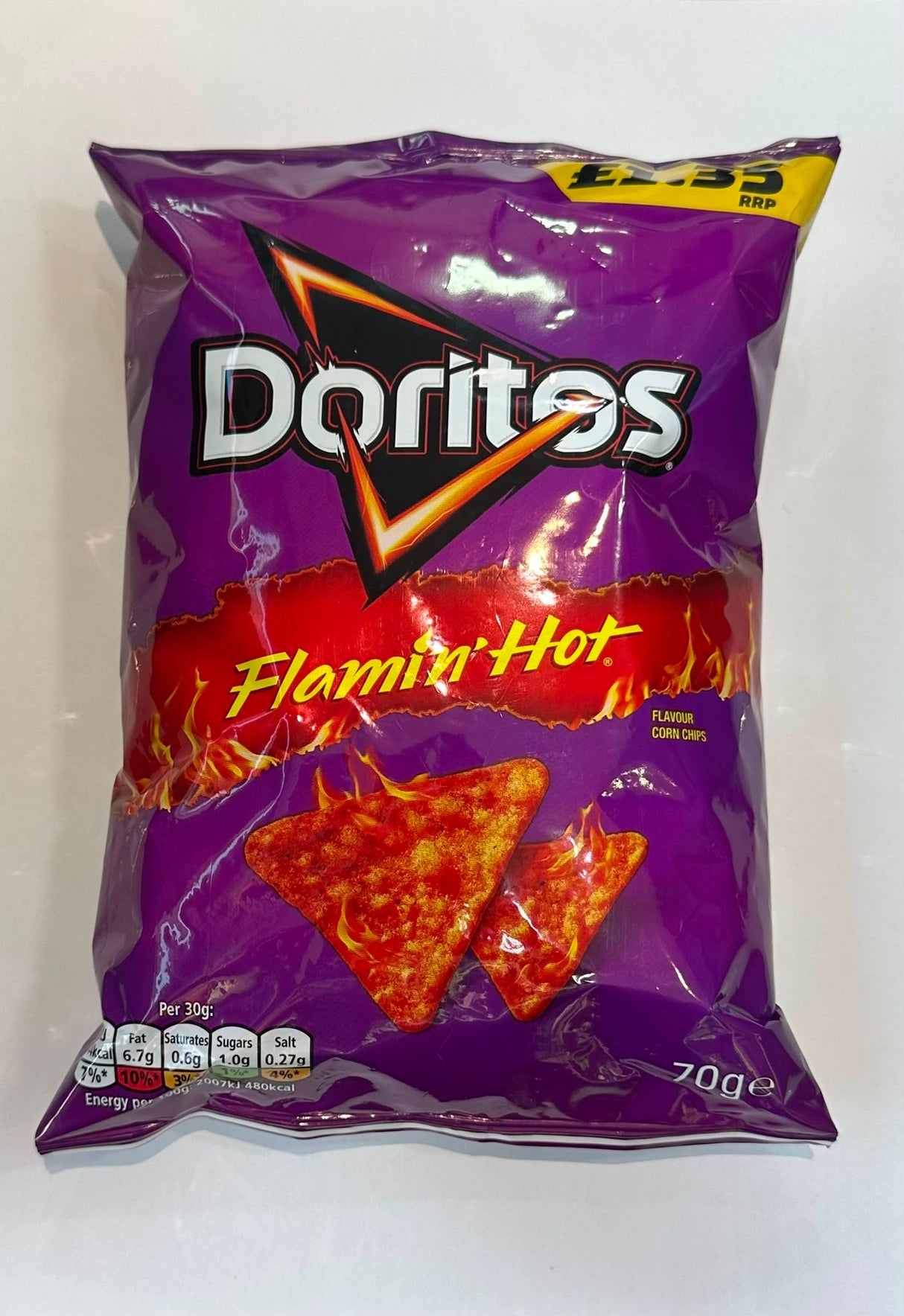 Doritos Flamin' Hot Flavour Corn Chips 70g | Asian Grocery UK