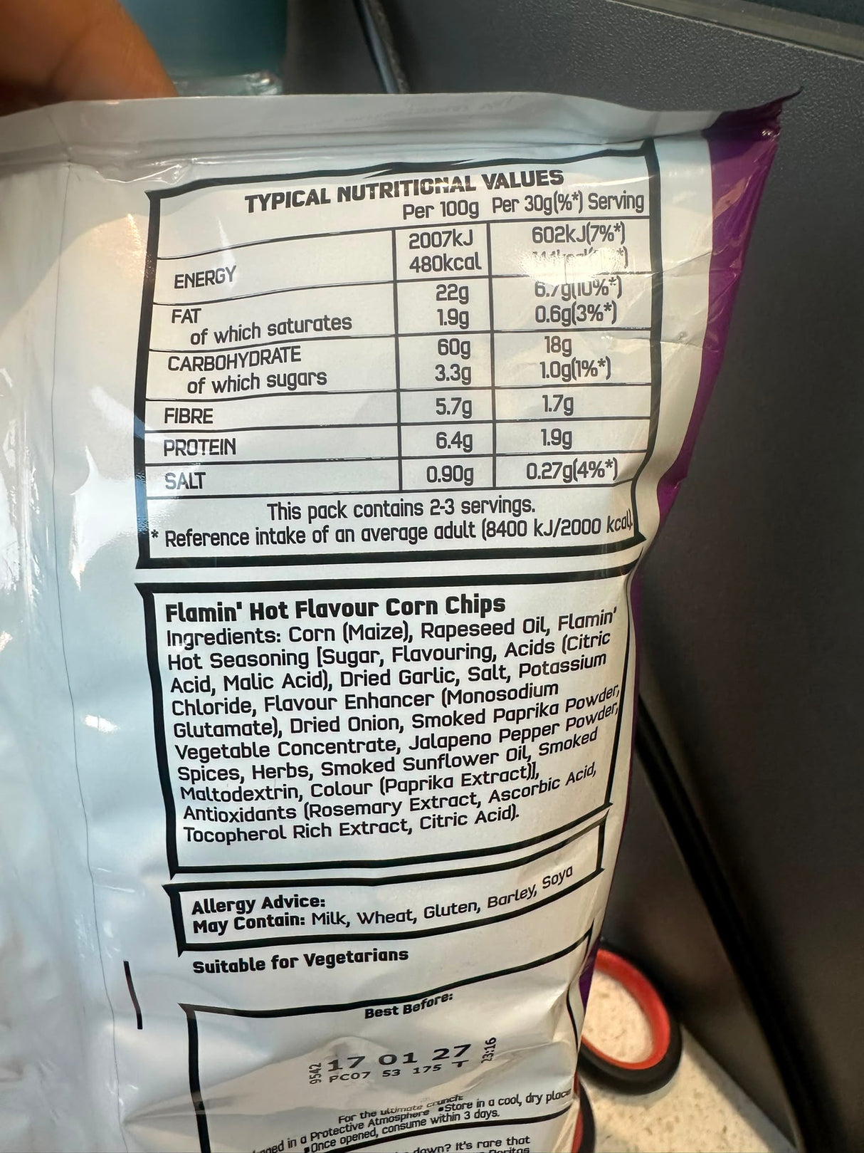 Doritos Flamin' Hot Flavour Corn Chips 70g | Asian Grocery UK