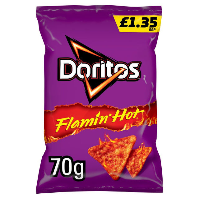 Doritos Flamin' Hot Flavour Corn Chips 70g | Asian Grocery UK