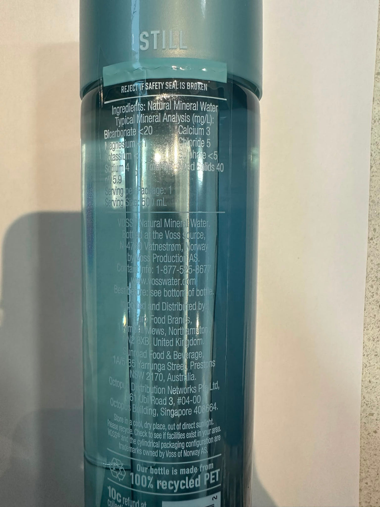 VOSS Still Natural Mineral Water 500ml | Asian Grocery UK