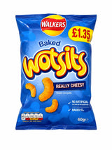 Walkers Baked Wotsits Really Cheesy Flavour Corn Puffs 60g | Asian Grocery UK