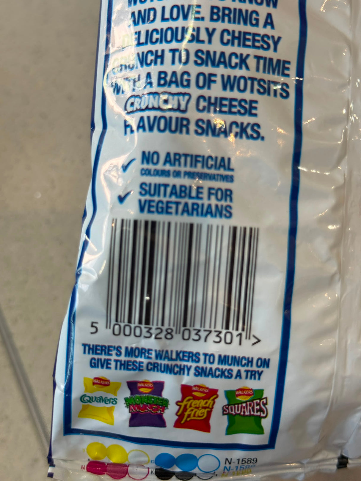 Walkers Wotsits Crunchy Really Cheesy Flavour Corn Puffs 60g | Asian Grocery UK