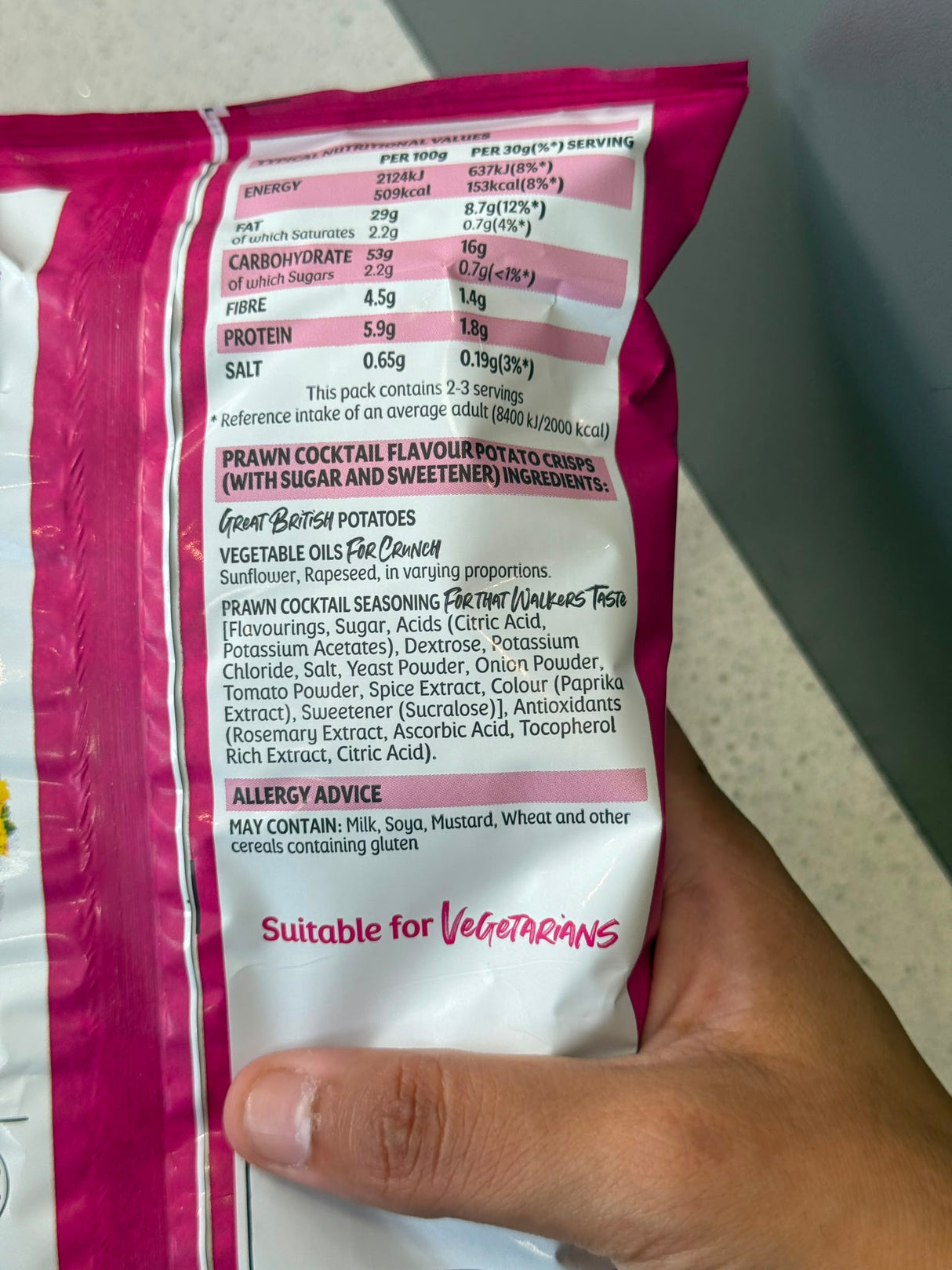 Walkers Supreme Prawn Cocktail Crisps 70g | Asian Grocery UK