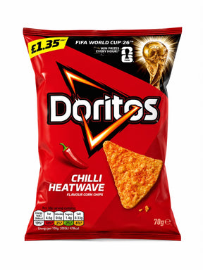 Doritos Chilli Heatwave Flavour Corn Chips 70g | Asian Grocery UK