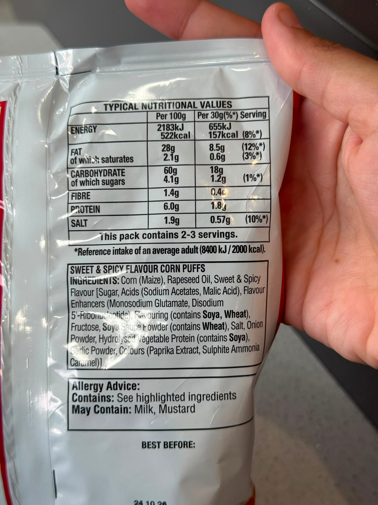 Cheetos Twisted Sweet and Spicy Flavour Corn Puffs 85g | Asian Grocery UK