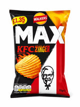 Walkers Max KFC Zinger Flavour Ridged Potato Crisps 70g | Asian Grocery UK