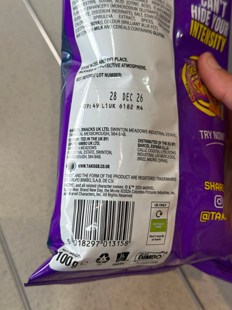 Takis Blue Heat Chilli and Lime Fried Maize Snack 100g | Asian Grocery UK