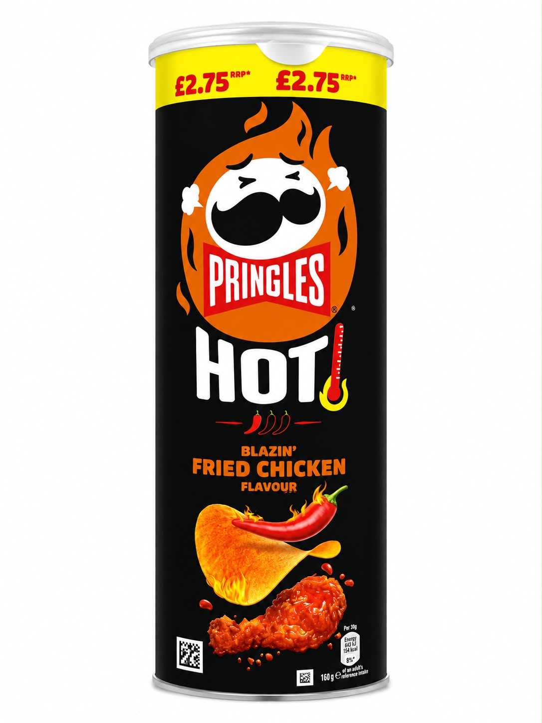 Pringles Hot Blazin' Fried Chicken Flavour Crisps 160g | Asian Grocery UK