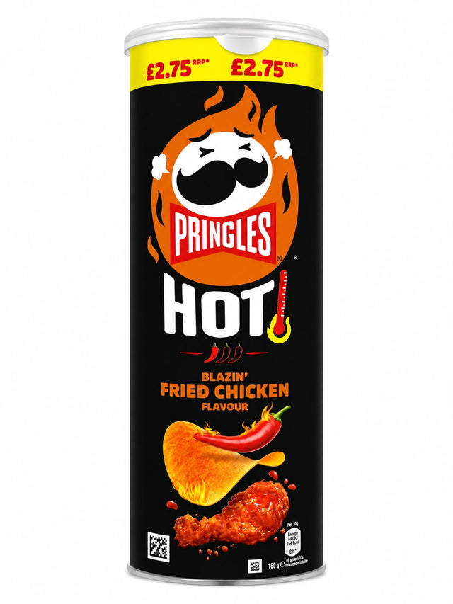 Pringles Hot Blazin' Fried Chicken Flavour Crisps 160g | Asian Grocery UK