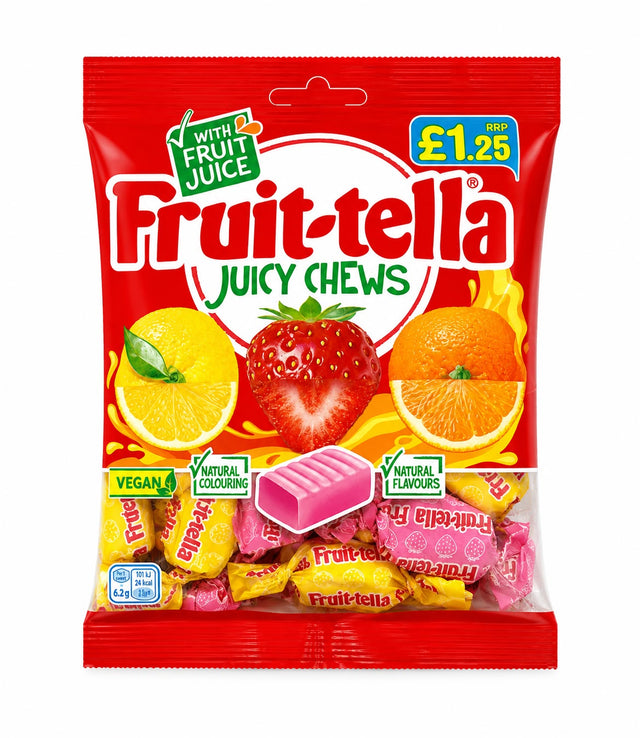 Fruittella Juicy Chews Strawberry Orange Lemon 135g | Asian Grocery UK