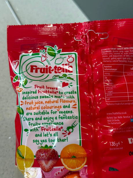 Fruittella Juicy Chews Strawberry Orange Lemon 135g | Asian Grocery UK