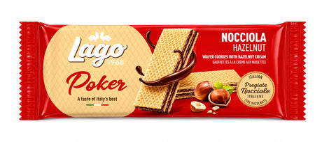 Lago Poker Nocciola Hazelnut Wafer Cookies 45g | Asian Grocery UK