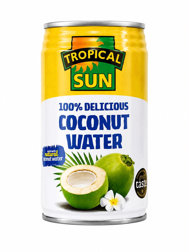 Tropical Sun 100% Delicious Coconut Water 330ml | Asian Grocery UK