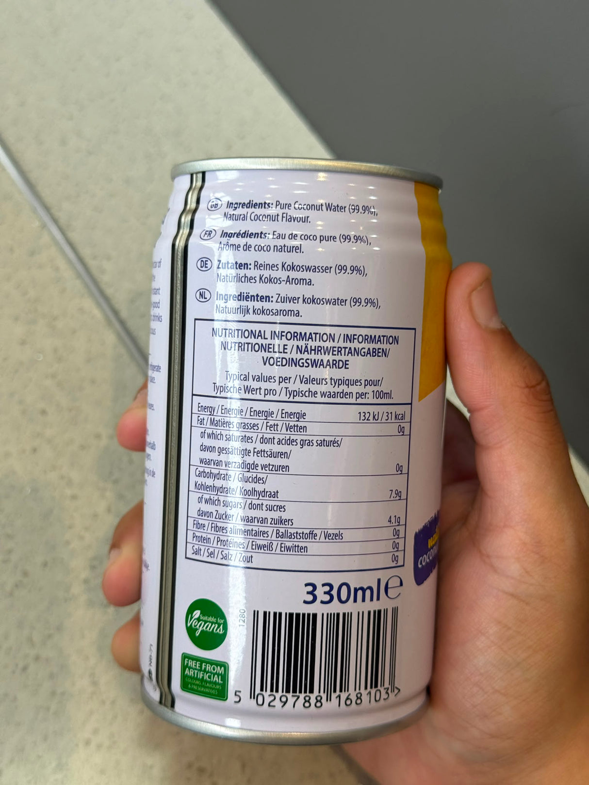 Tropical Sun 100% Delicious Coconut Water 330ml | Asian Grocery UK