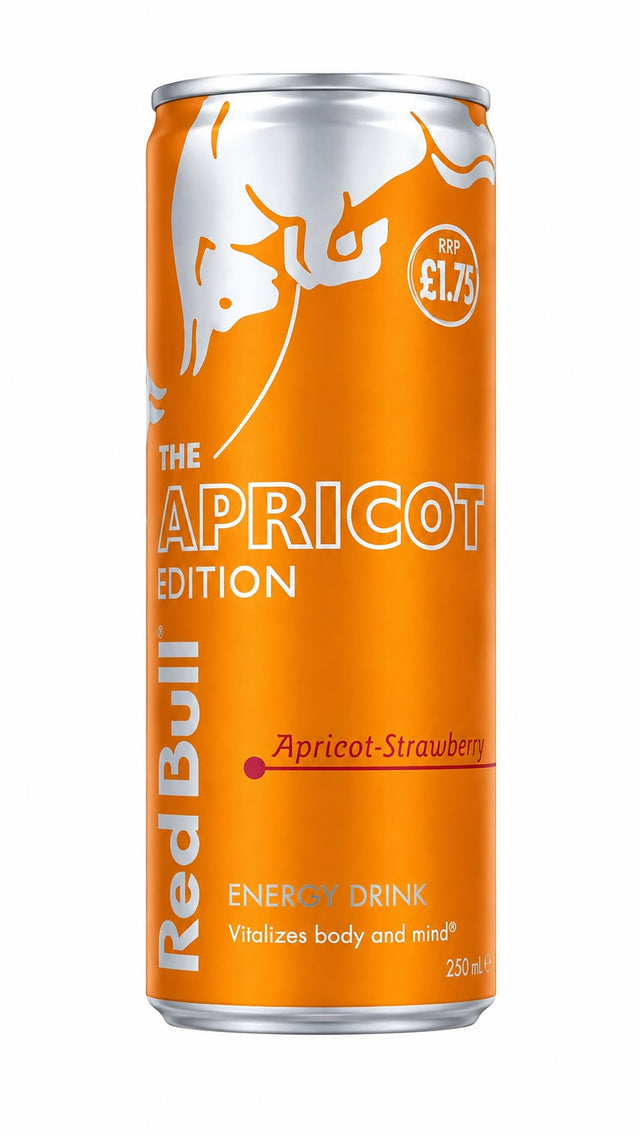 Red Bull The Apricot Edition Apricot-Strawberry Energy Drink 250ml | Asian Grocery UK