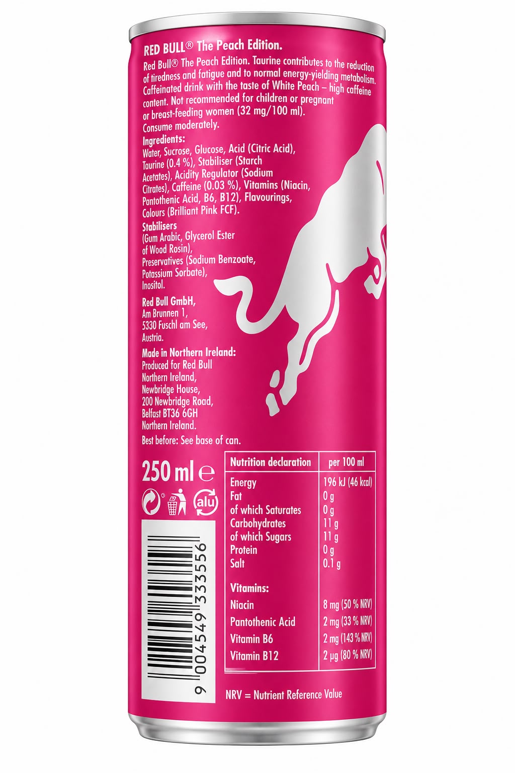 Red Bull The Peach Edition Energy Drink White Peach 250ml | Asian Grocery UK