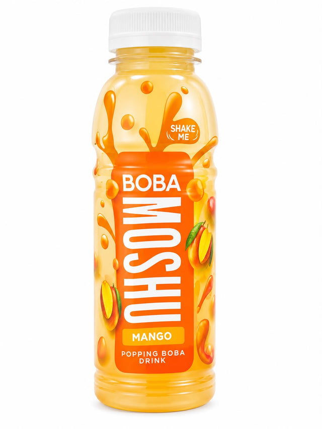 Boba Moshu Mango Popping Boba Drink 330ml | Asian Grocery UK