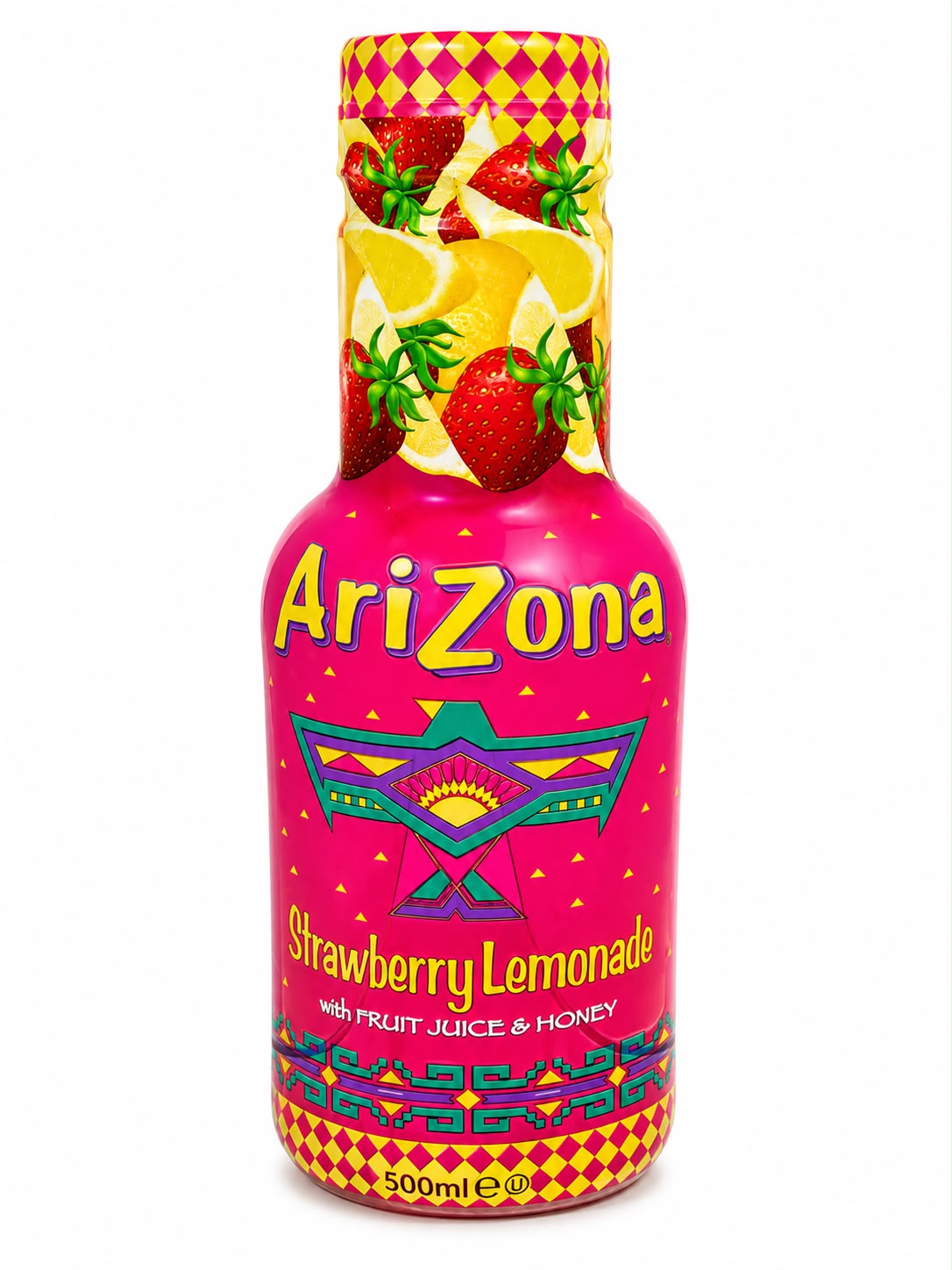 AriZona Strawberry Lemonade with Fruit Juice and Honey 500ml | Asian Grocery UK