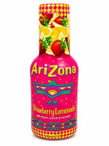 AriZona Strawberry Lemonade with Fruit Juice and Honey 500ml | Asian Grocery UK