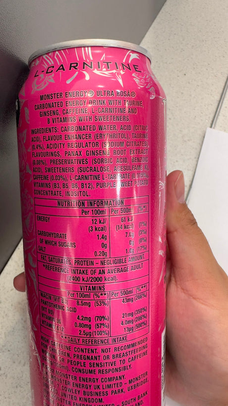 Monster Energy Ultra Rosa Zero Sugar 500ml | Asian Grocery UK