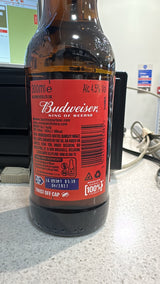 Budweiser King of Beers 300ml Bottle | Asian Grocery UK