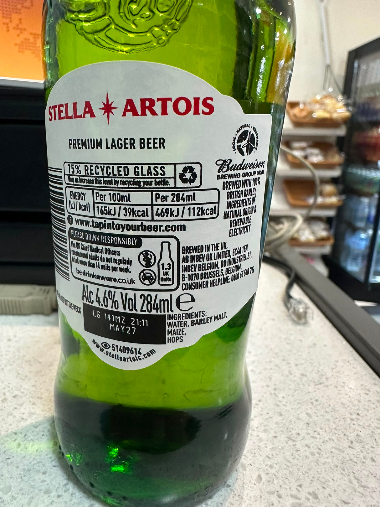 Stella Artois Premium Lager Beer 284ml | Asian Grocery UK