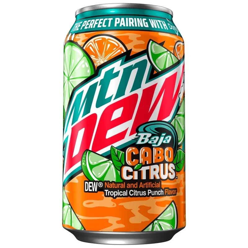 Mountain Dew Baja Cabo Citrus 355ml Can | Asian Grocery UK