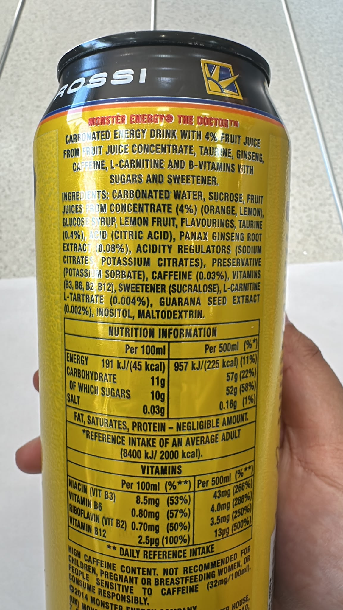 Monster Energy The Doctor VR46 500ml | Asian Grocery UK