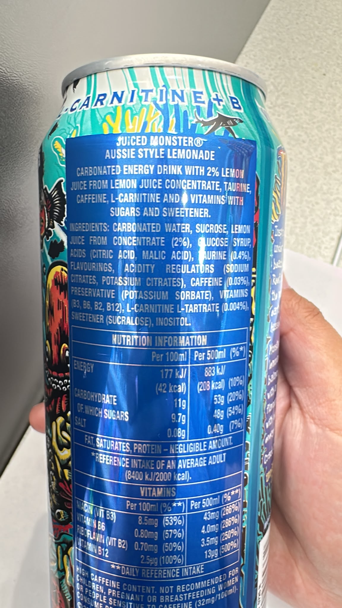 Monster Juiced Aussie Style Lemonade Energy Drink 500ml | Asian Grocery UK