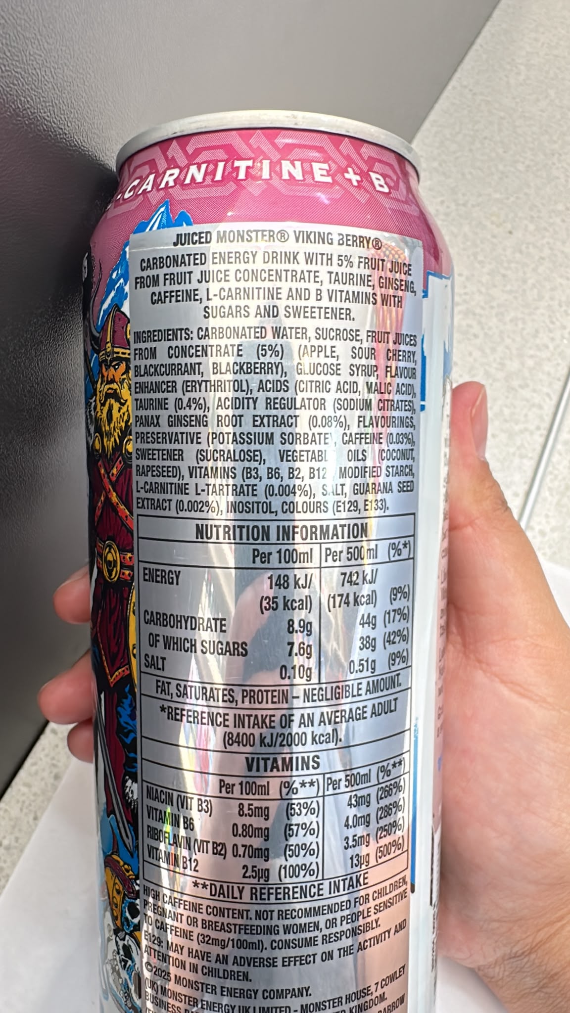 Monster Juiced Viking Berry Energy Drink 500ml | Asian Grocery UK