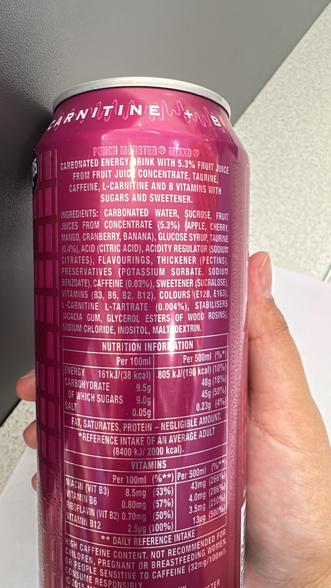 Monster Punch Mixxd Energy Drink 500ml | Asian Grocery UK