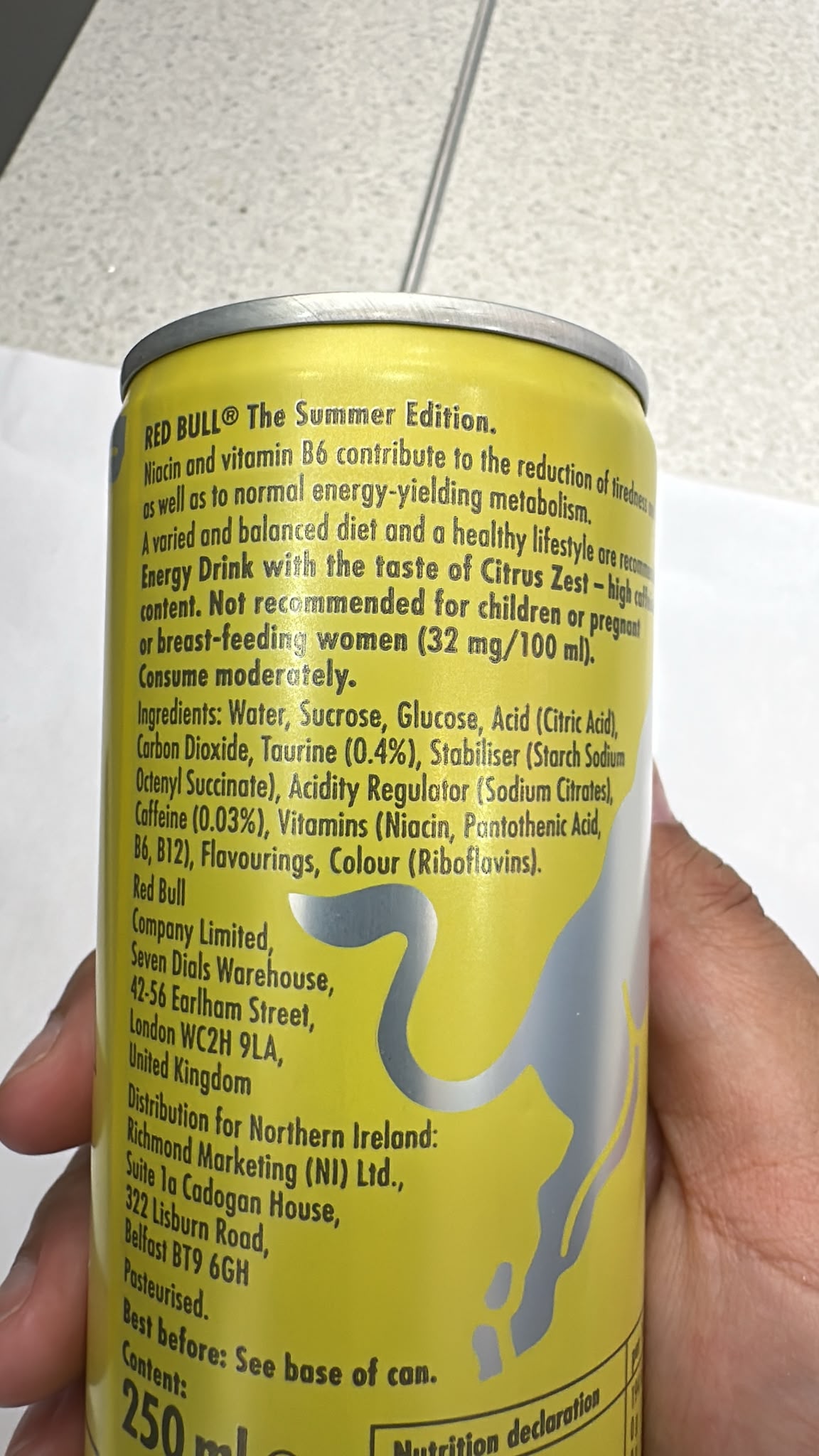 Red Bull Summer Edition Citrus Zest Energy Drink 250ml | Asian Grocery UK