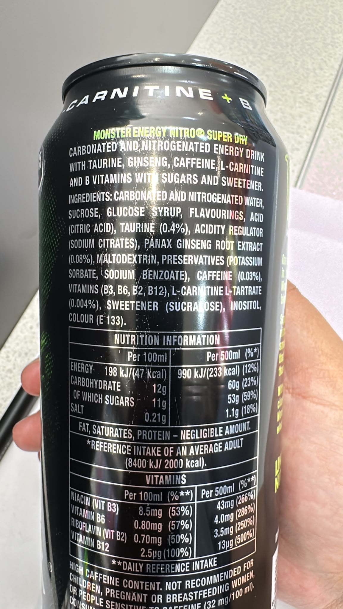 Monster Energy Nitro Super Dry 500ml | Asian Grocery UK