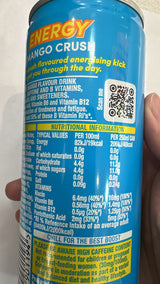Boost Energy Drink Mango Crush 250ml | Asian Grocery UK