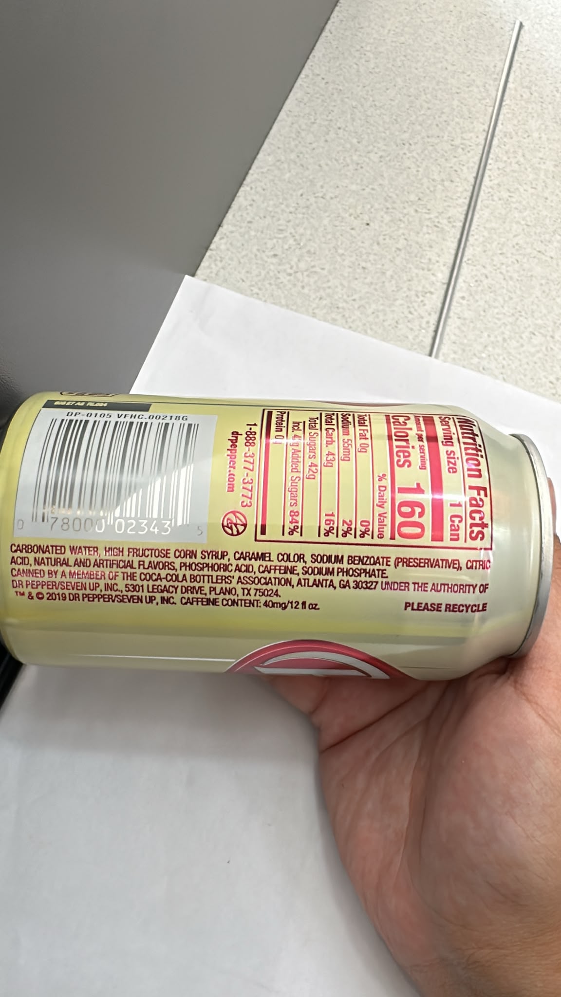 Dr Pepper Vanilla Float 355ml Can | Asian Grocery UK