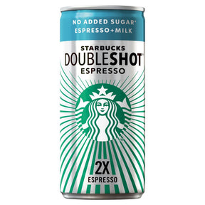 Starbucks Doubleshot Espresso No Added Sugar Espresso + Milk 200ml | Asian Grocery UK