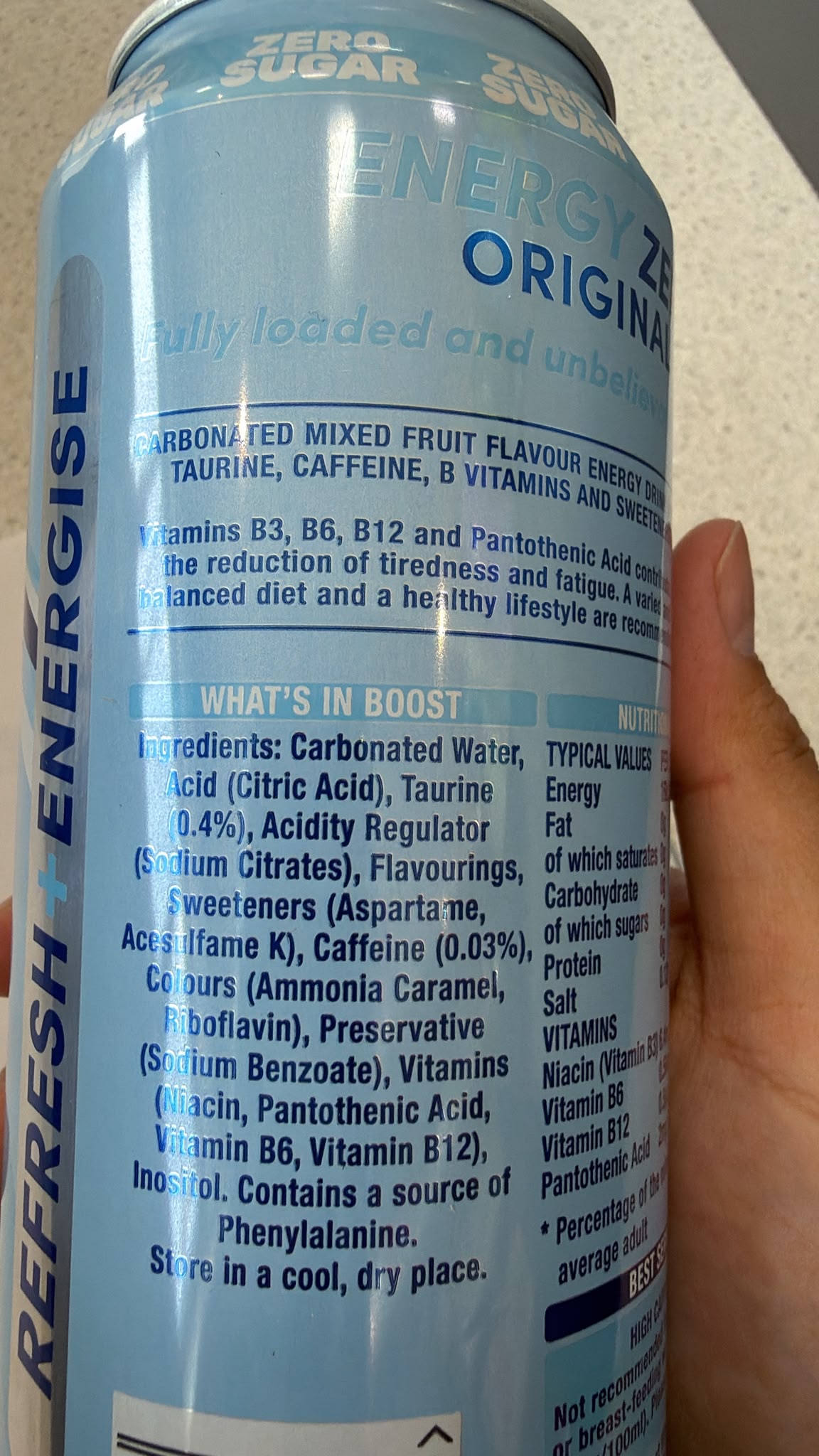 Boost Energy Zero Original 500ml | Asian Grocery UK