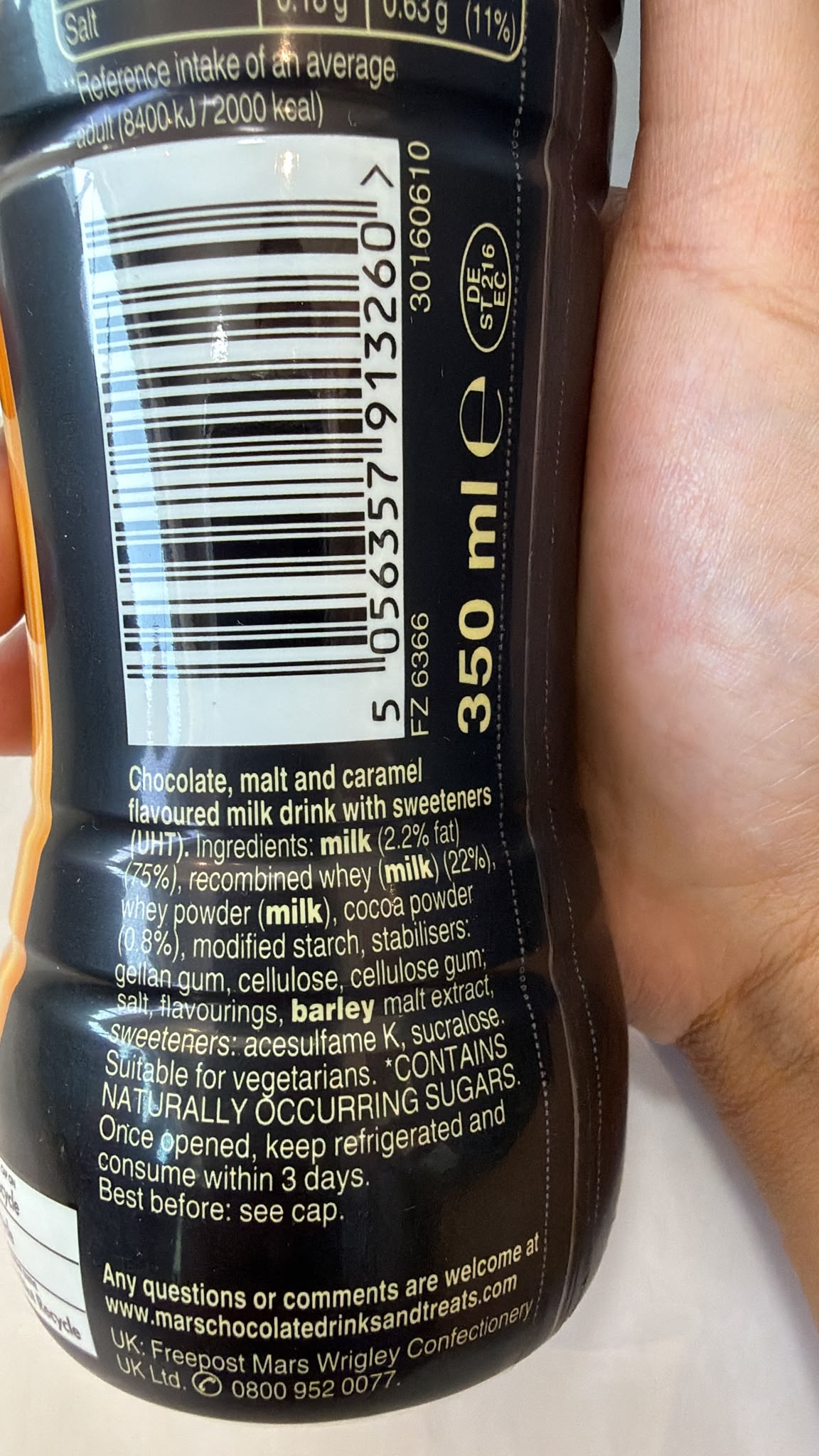 Mars Caramel Flavoured Milk Drink 350ml | Asian Grocery UK