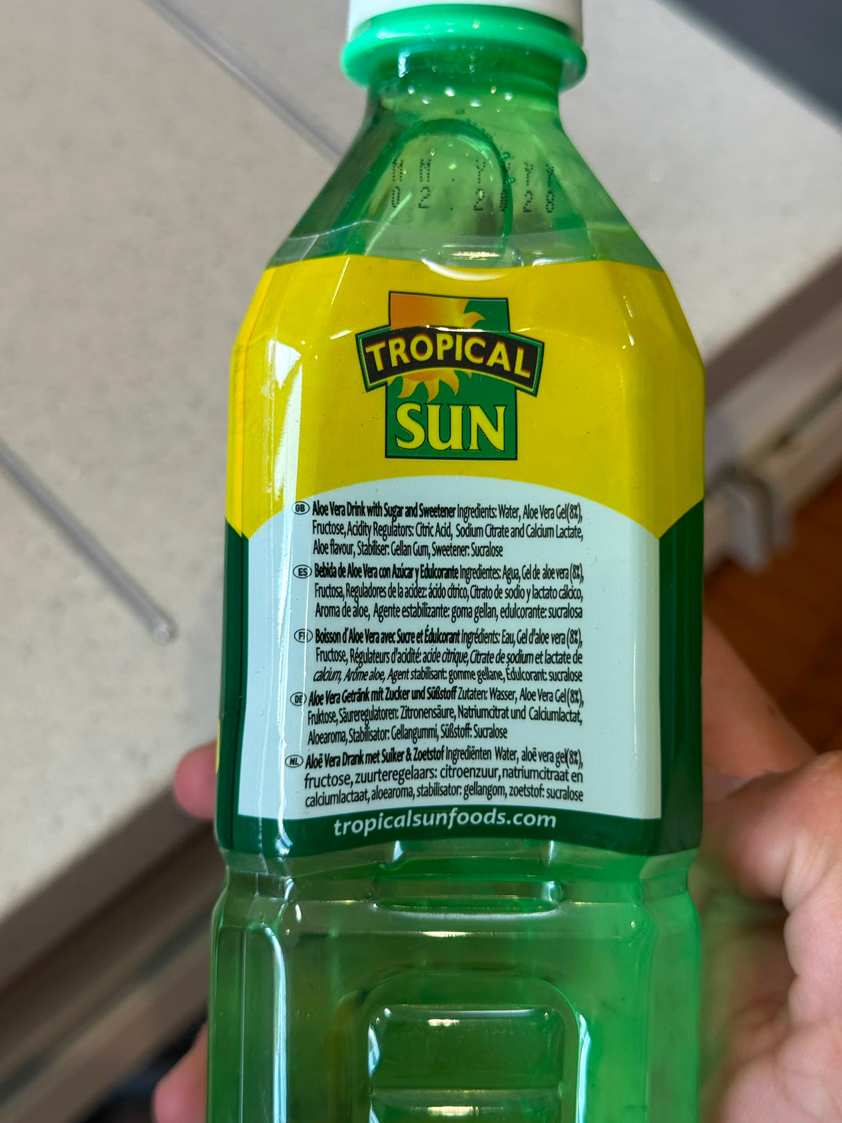 Tropical Sun Premium Aloe Vera Drink 500ml | Asian Grocery UK